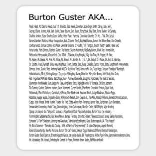 Burton Guster AKA Sticker